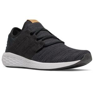New Balance - Fresh Foam Cruz v2 Knit Men's Running Shoes black and gray suede